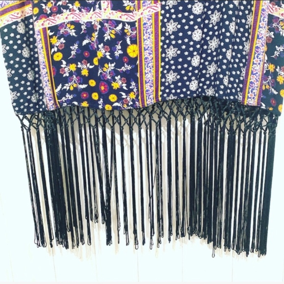 Anthology Fringed floral Tunic cover up size 20 - Picture 4 of 8